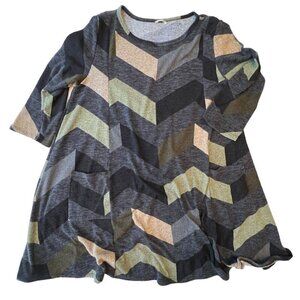 Womens Long Sleeve Flowy Fall Dress XL